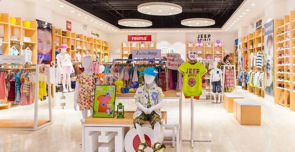 Clothing display artistic arrangement retail
